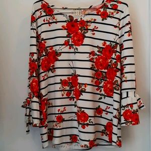 Faith and Joy floral top